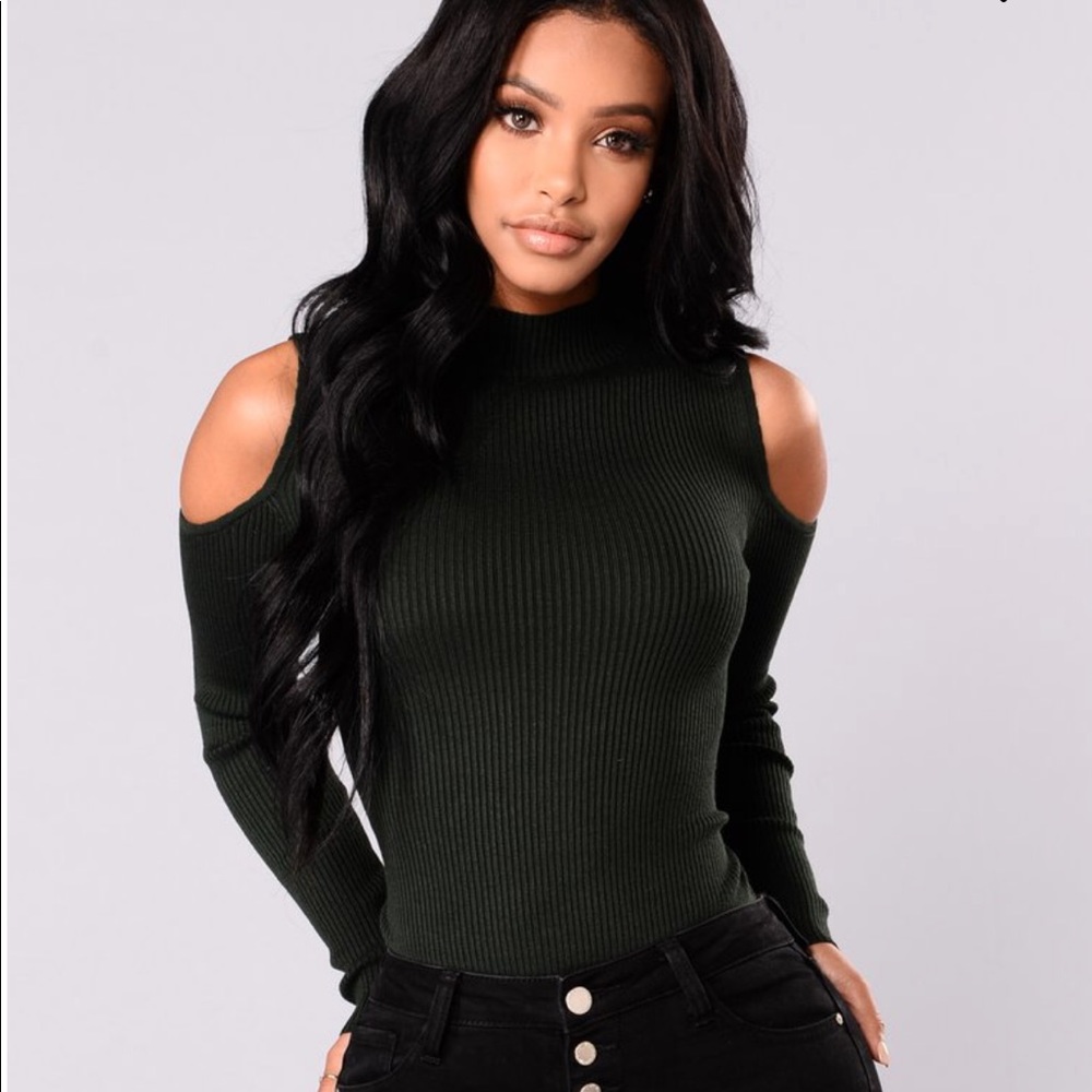 Fashion nova cold shoulder top